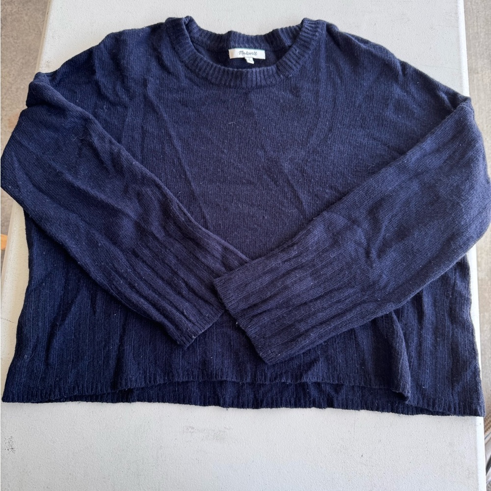 Madewell Navy Blue Crewneck Sweater
